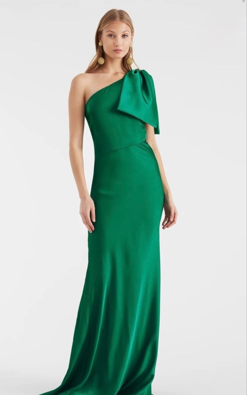 SACHIN & BABI
Aubrey One-Shoulder Gown - Emerald Sz 4 
$725