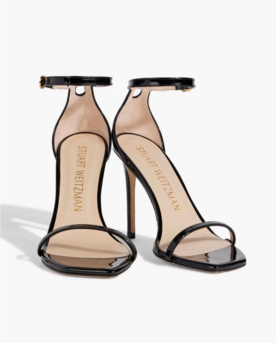 Stuart Weitzman
Women's Black Nudist Curve 100 Patent
Sandals Sz 9.5 $475