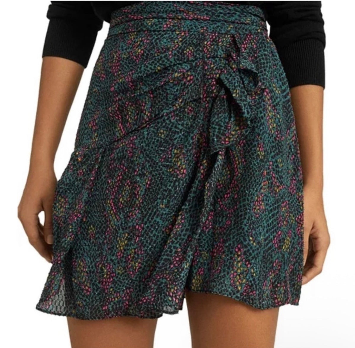 Reiss Skyla Reptile Print Mini Skirt
Sz 0