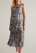 Ted Baker Adlinah Square Neck Sleeveless Midi Dress Size 1 US 4