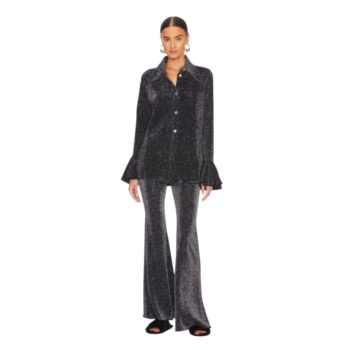 Sleeper Cosmos Metallic Stretch
Lounge Set Black  Small
