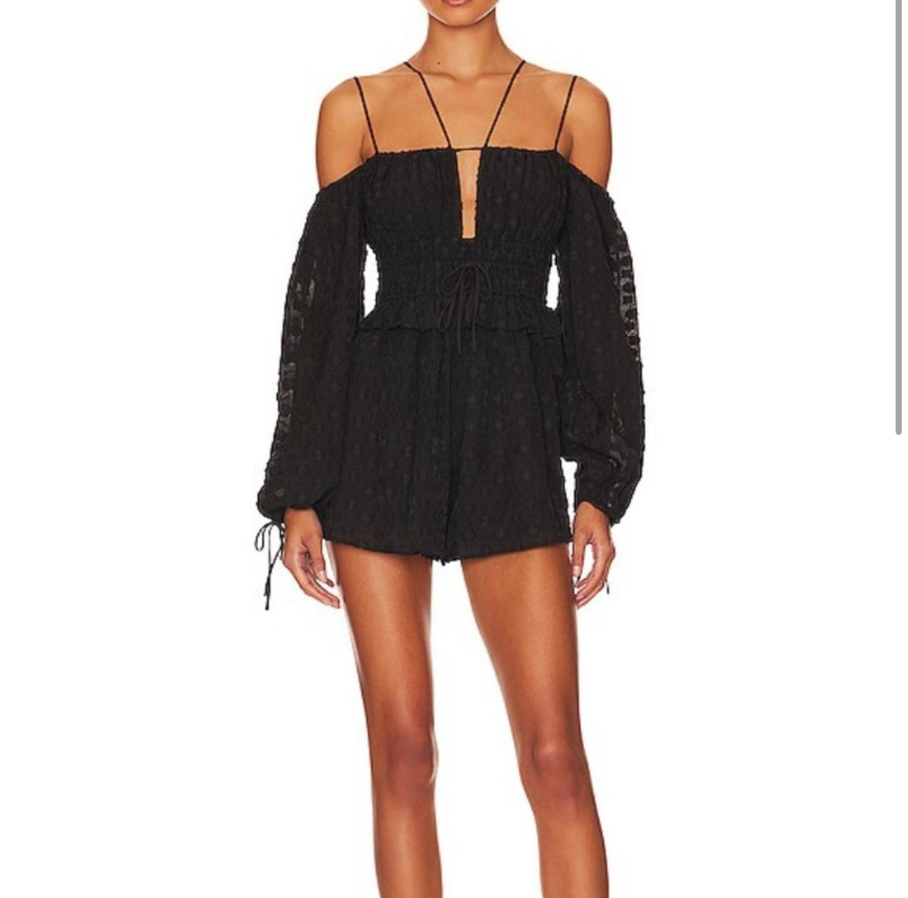 TULAROSA Magee Romper in
Black size Small $248
