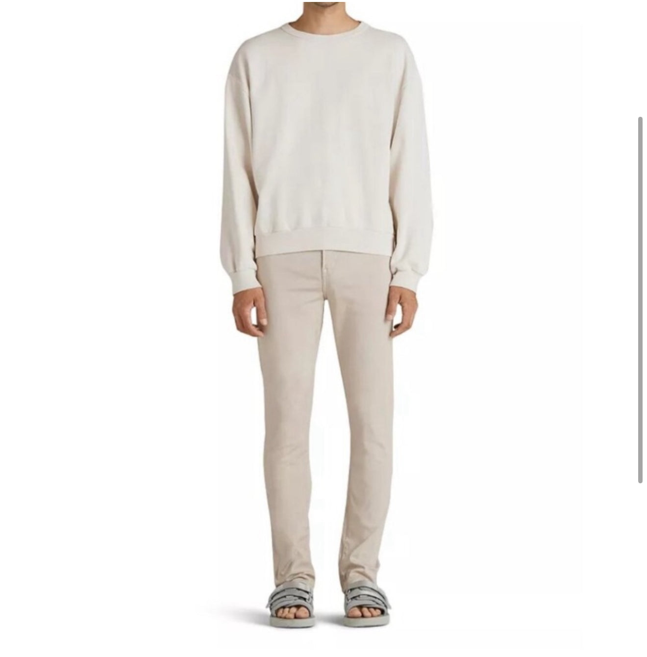 EDWIN Men’s Maddox Slim Fit Jeans in Oyster Size 28 $168