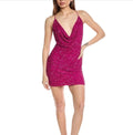 Retrofete MICH SEQUIN DRESS in
Ruby Pink Sz Medium