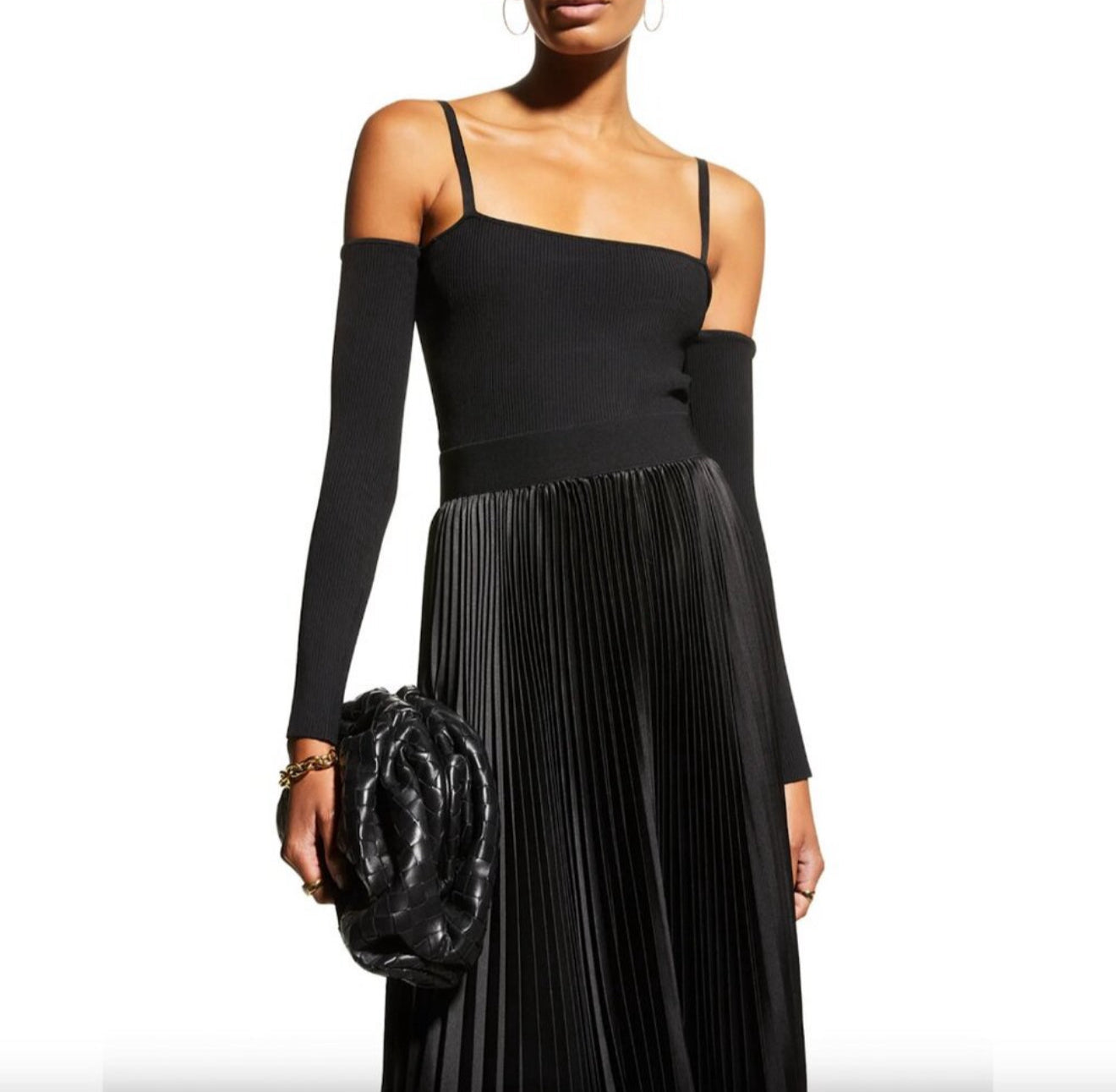 Alice + Olivia EVIA TANK WITH ARM WARMERS Black Sz Medium
$330