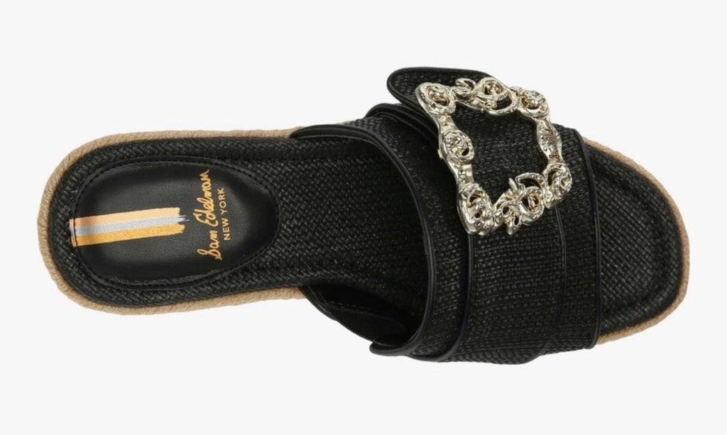 Sam Edelman Celia Black
Raffia Platform Sandals sz 10 $140