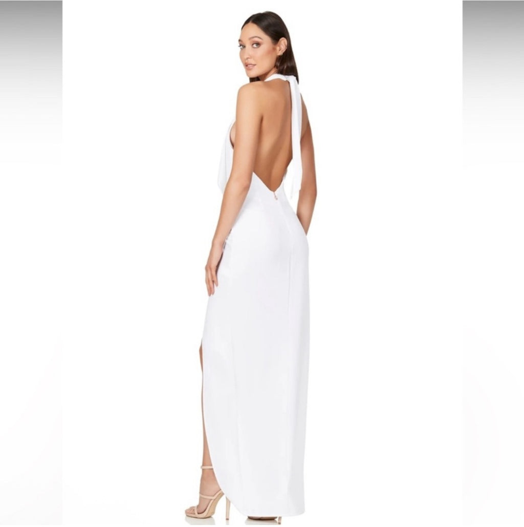 Nookie Amore Ivory Halter
Gown Dress Sz Small $279