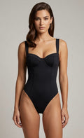 TA3 Hi Cut Lifty Sculpting One Piece Swimsuit Black