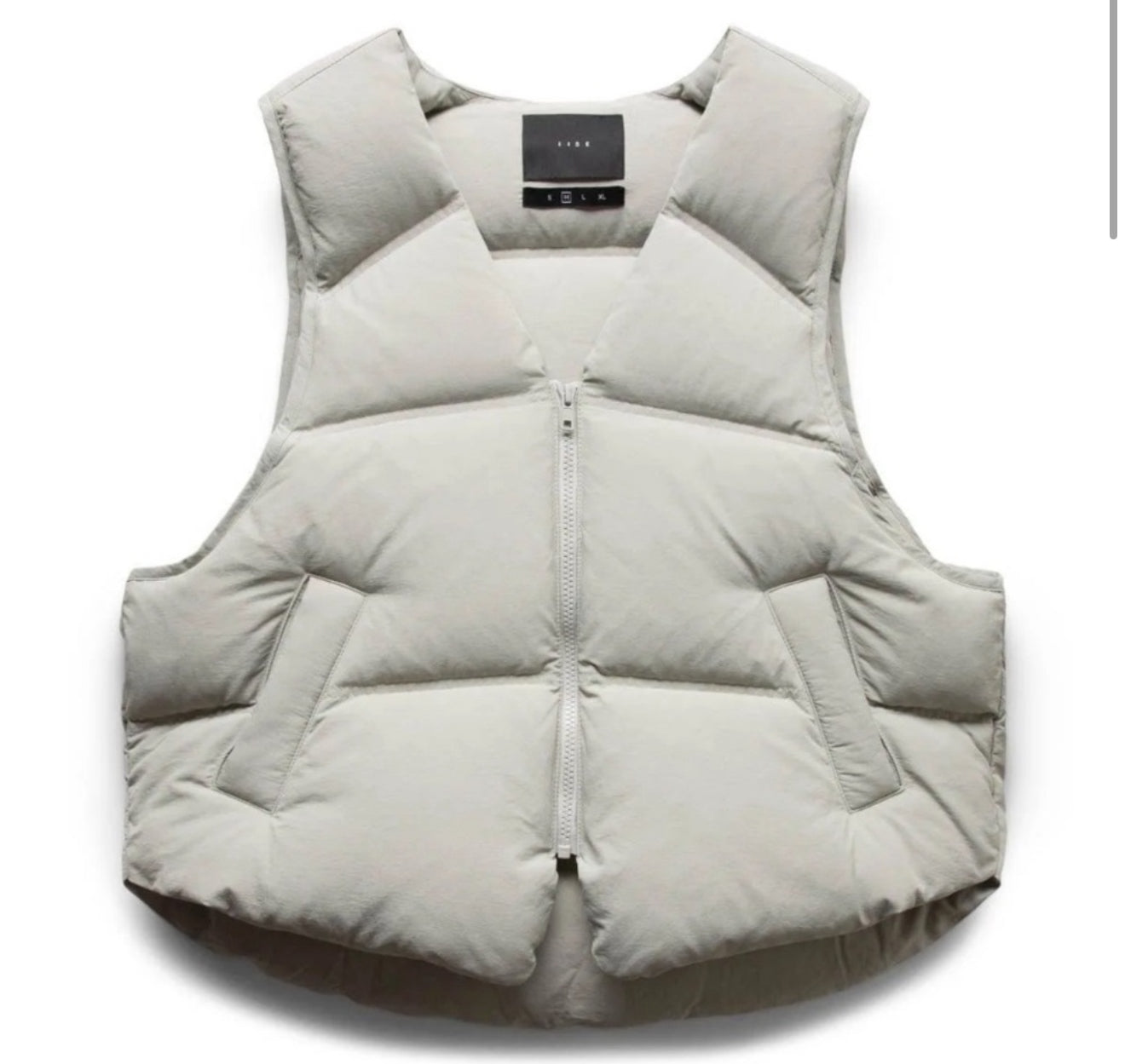 iise men’s Down PUFFER VEST in Cold Beige size XL $275