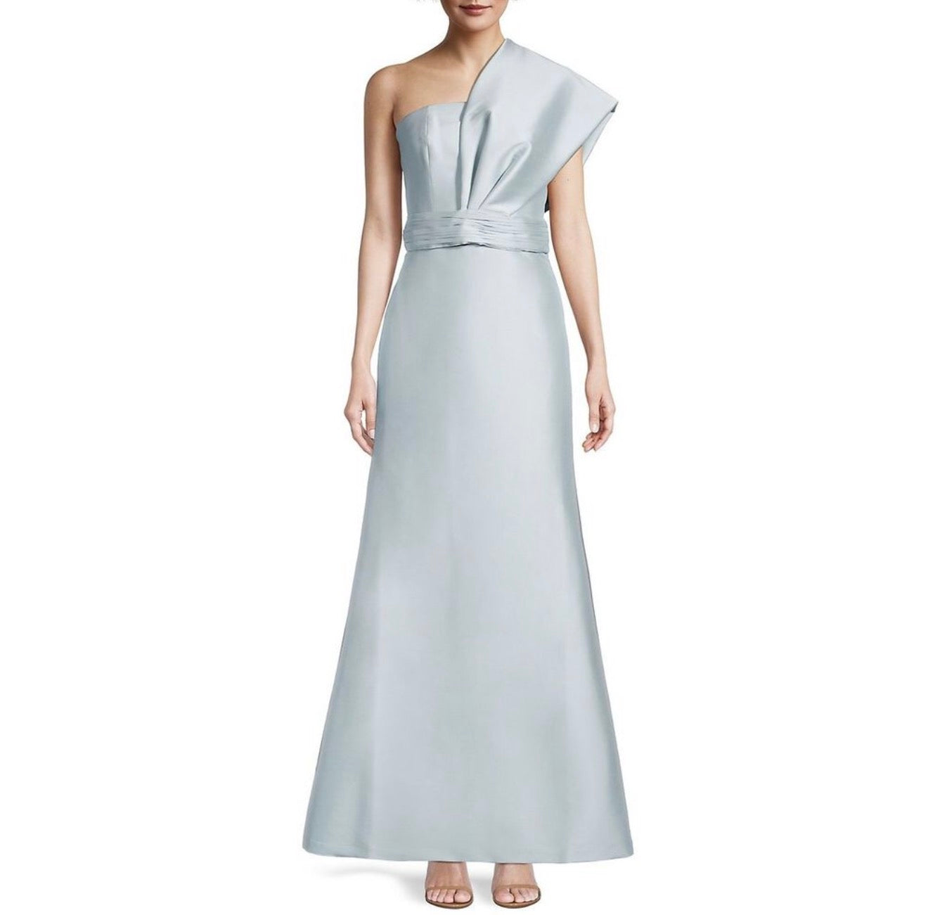 Sachin & Babi Hannah One-Shoulder
Gown in Ash Blue Sz 12 $895
