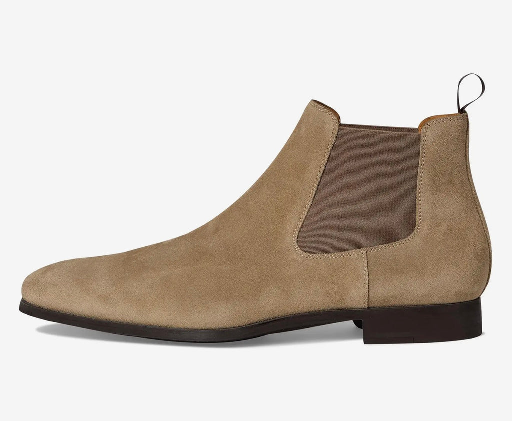 Magnanni Men’s Shaw Suede Boots in Rocia Taupe Suede Sz 10