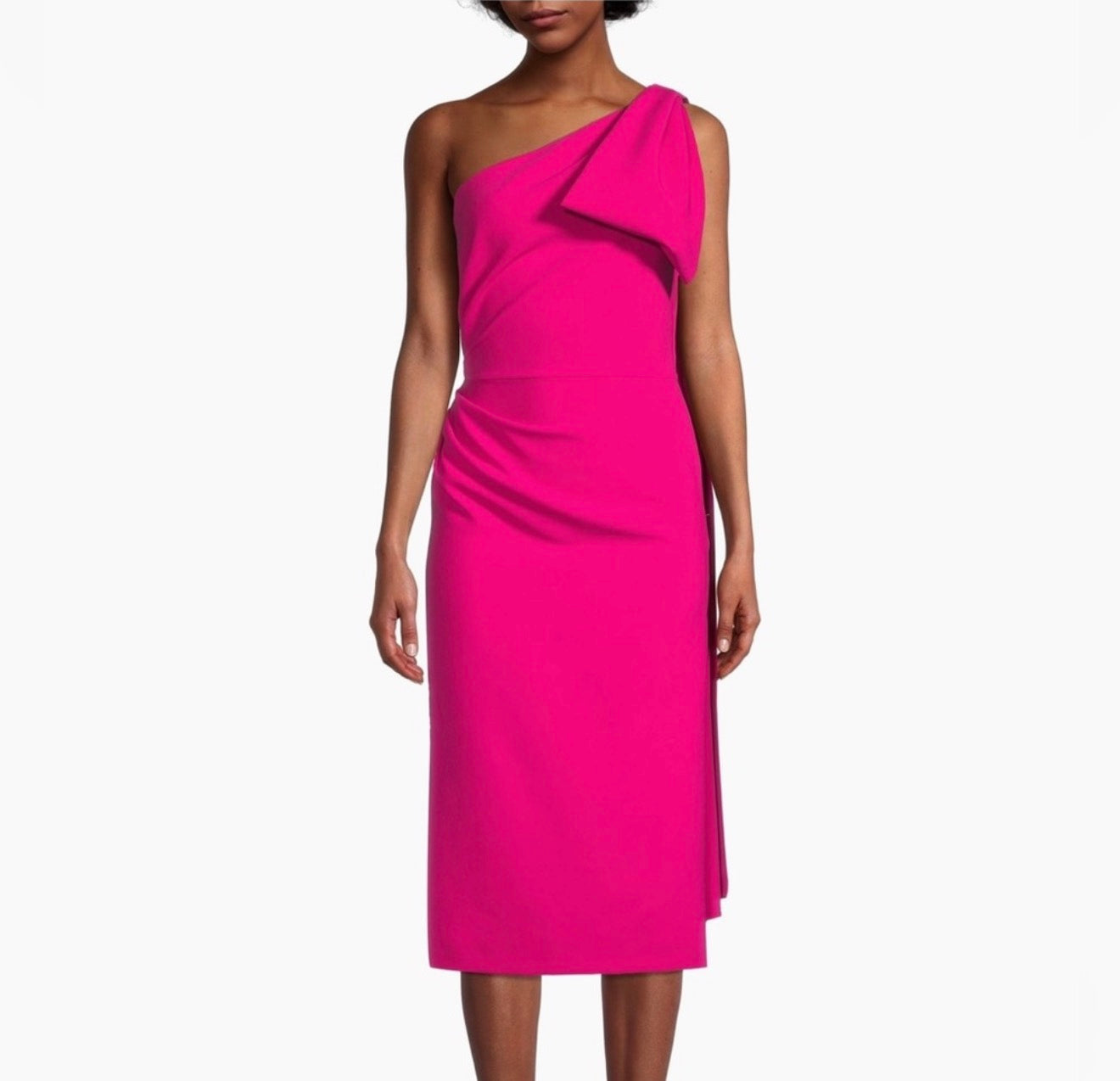 Sachin & Babi
Miranda One-Shoulder Sash Midi-Dress in Passionfruit Sz 6 $495