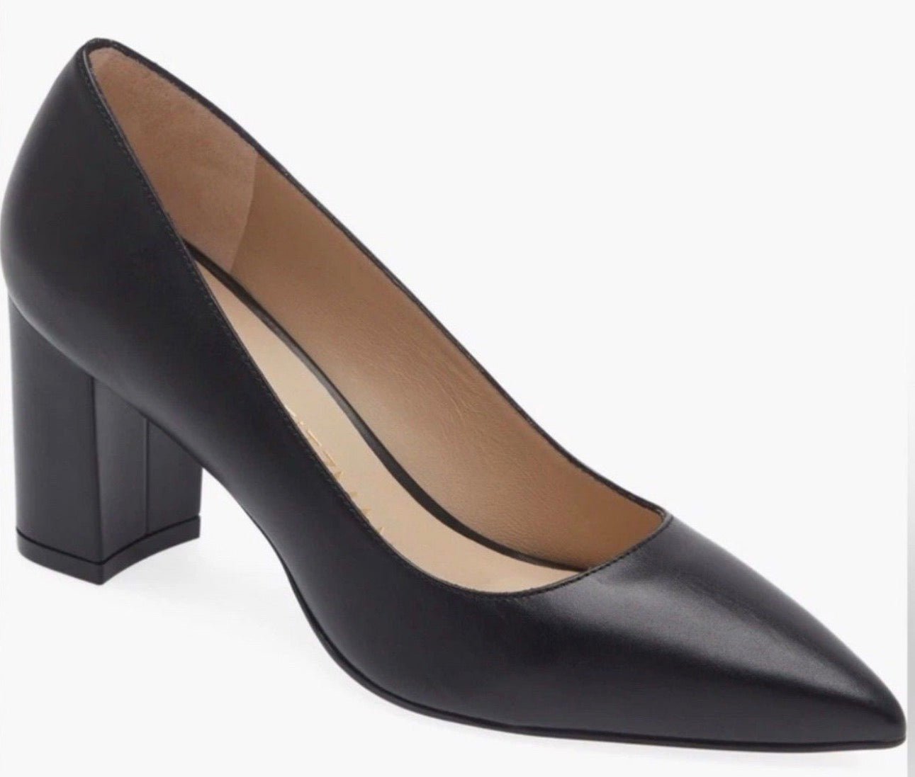 Stuart Weitzman Linsi 75 Block
Pump Heels Black Sz 7 $495