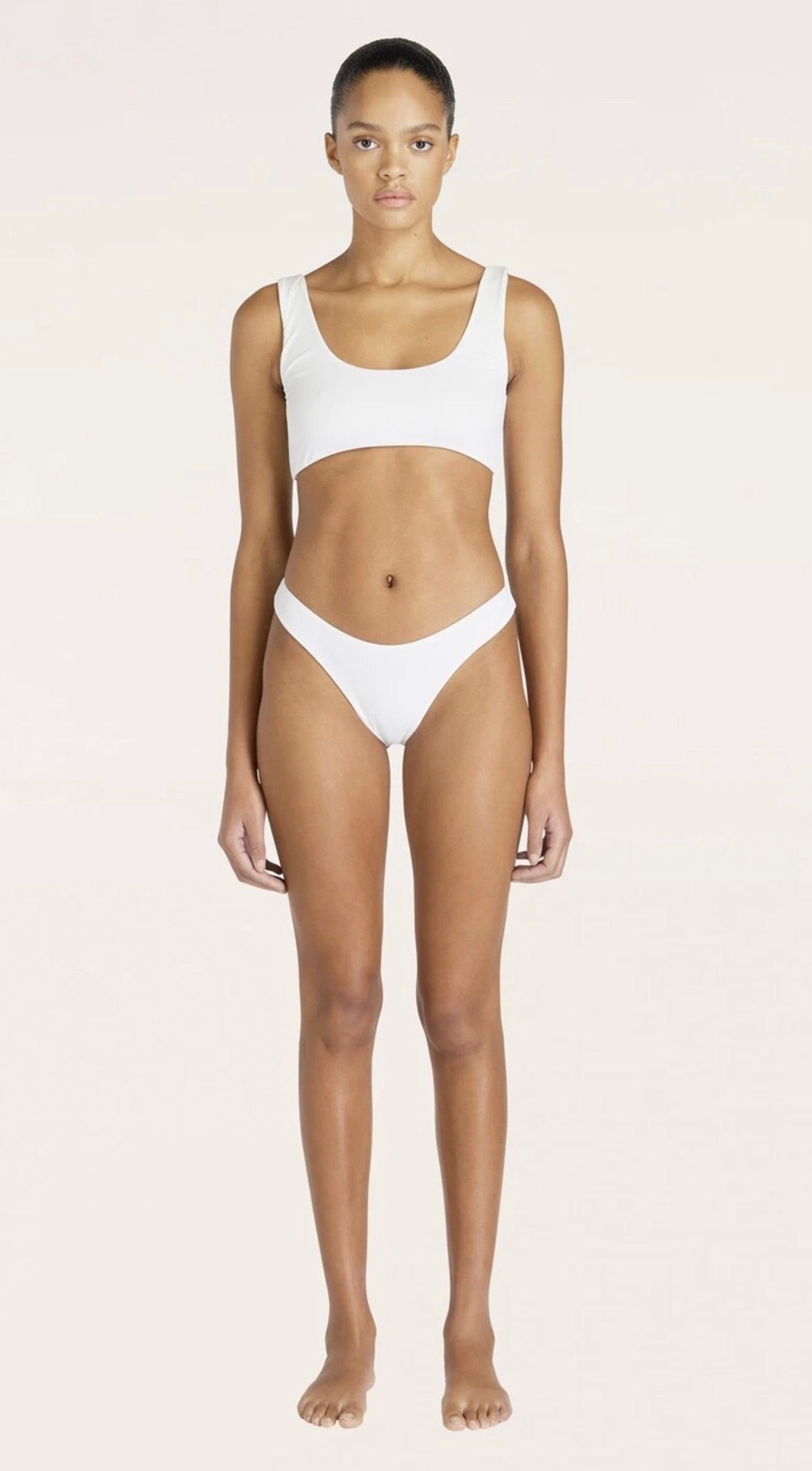 Aexae Magnum Cheeky Bikini Set White Size Small $200