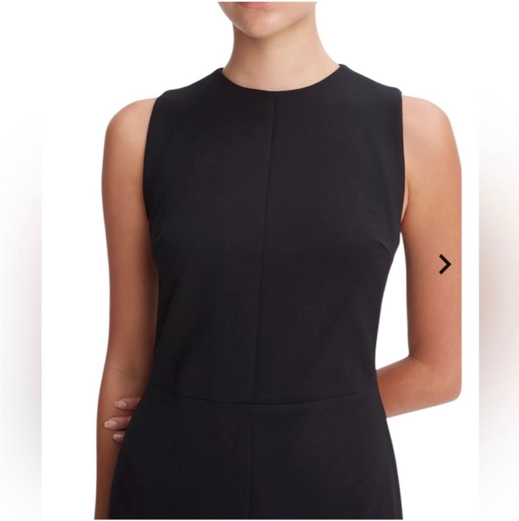 Vince Black Seamed Sheath Dress Size 2 $395