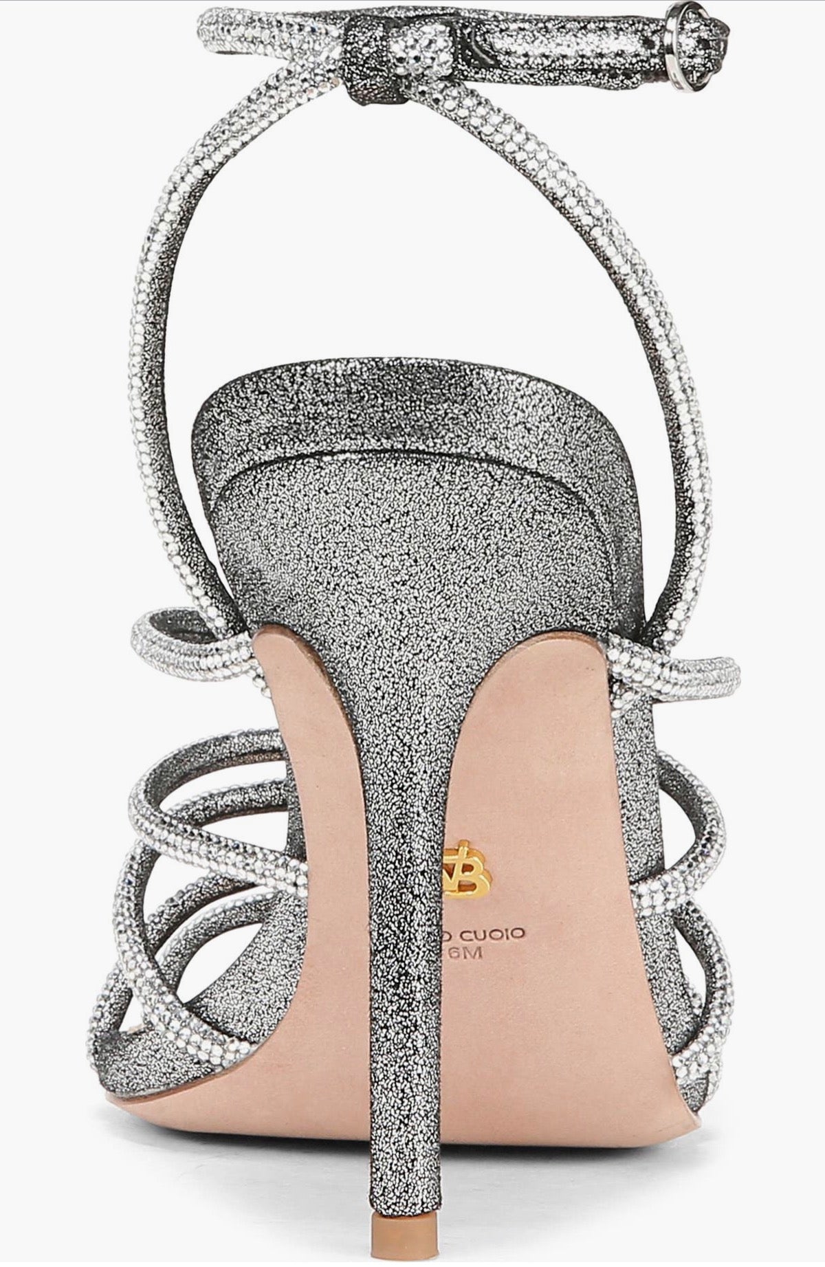 Veronica Beard
Aneesha Ankle Strap Sandal Gunmetal Silver sz 7.5 $395