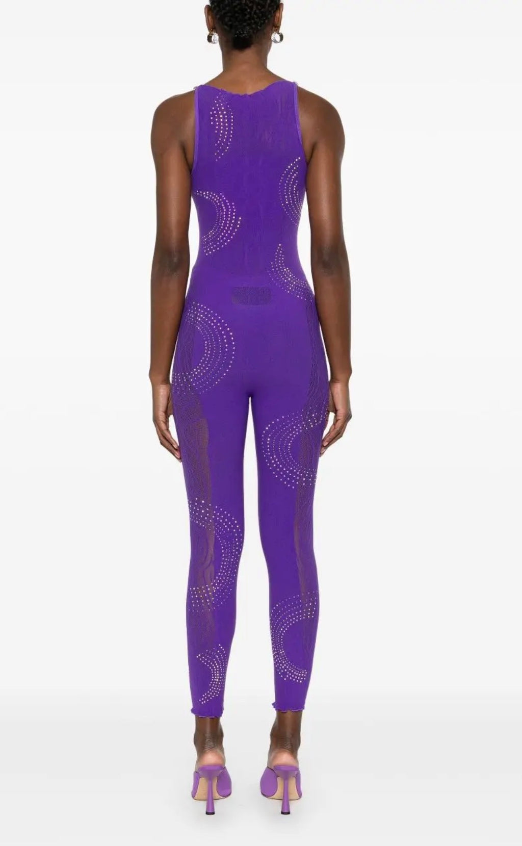 Poster Girl RHINESTONED JANICE JUMPSUIT in TWILIGHT Purple One Sz $255