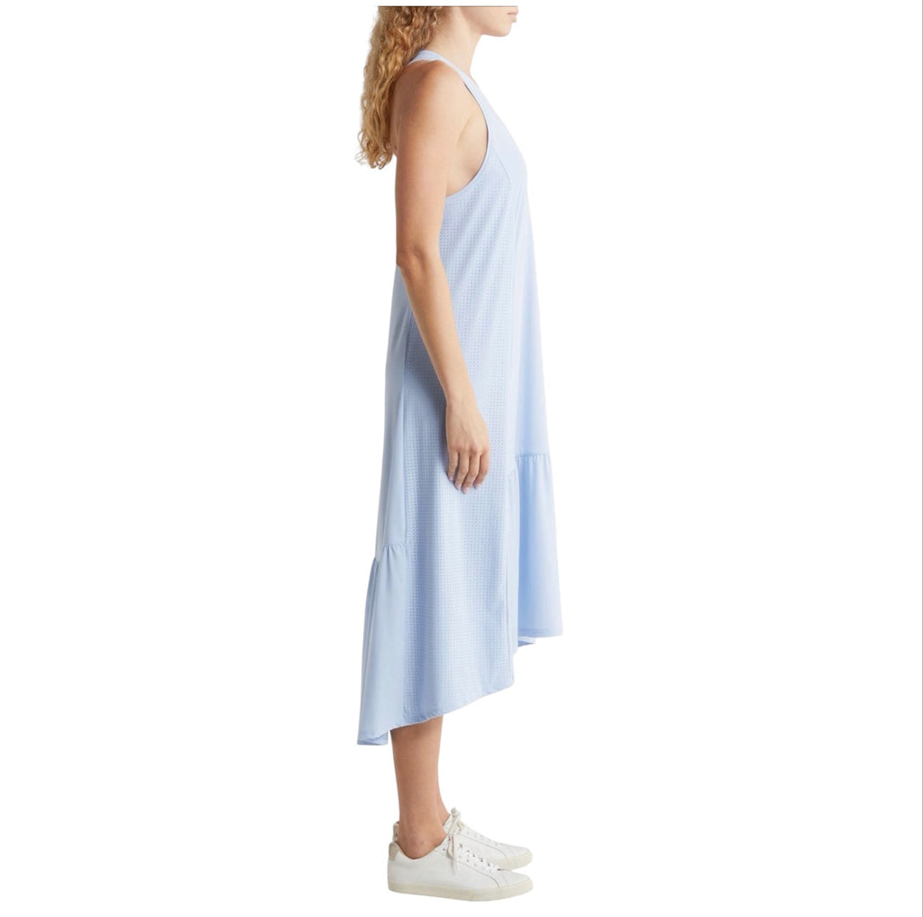 Sweaty Betty Ace Racerback High-Low Midi Dress Blue Size Small