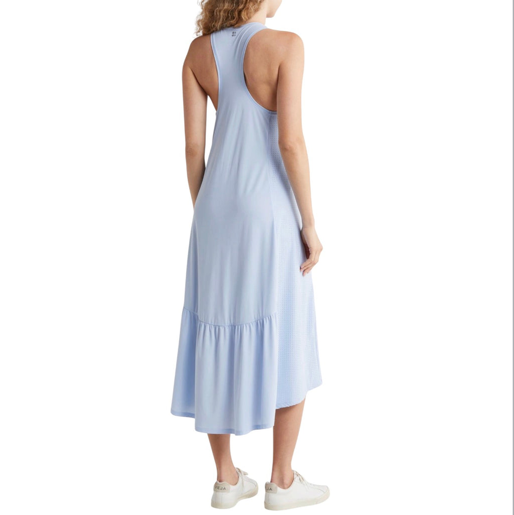 Sweaty Betty Ace Racerback High-Low Midi Dress Blue Size Small