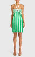 Amanda Uprichard The Dianella Dress In Ivory/Green Sz Small $255