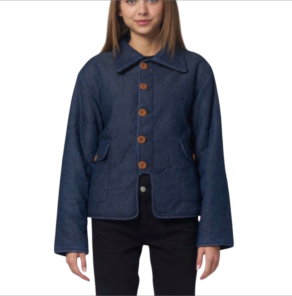 Daily Blue Bon Bon Reversible Jacket Sz Medium