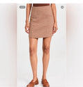 Favorite Daughter The First Wife Miniskirt in Toffee Houndstooth Sz 8
$188