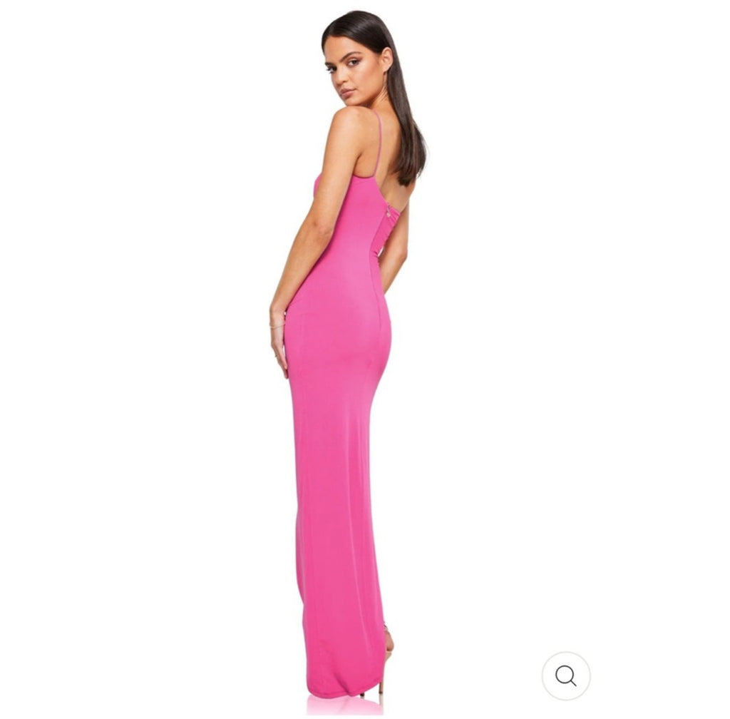 Nookie Envy Maxi Dress in
Neon Pink Sz Medium $300