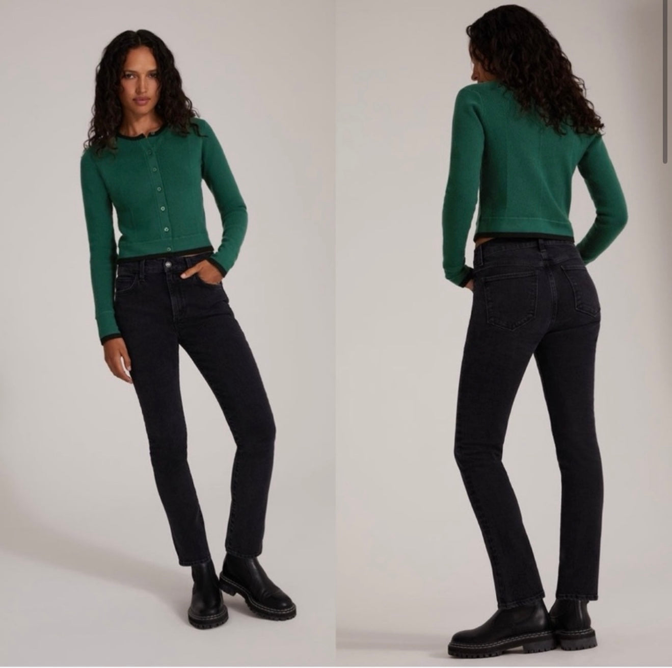 NWT Favorite Daughter The Erin High Rise Slim Straight in Boulder Sz 23 $198