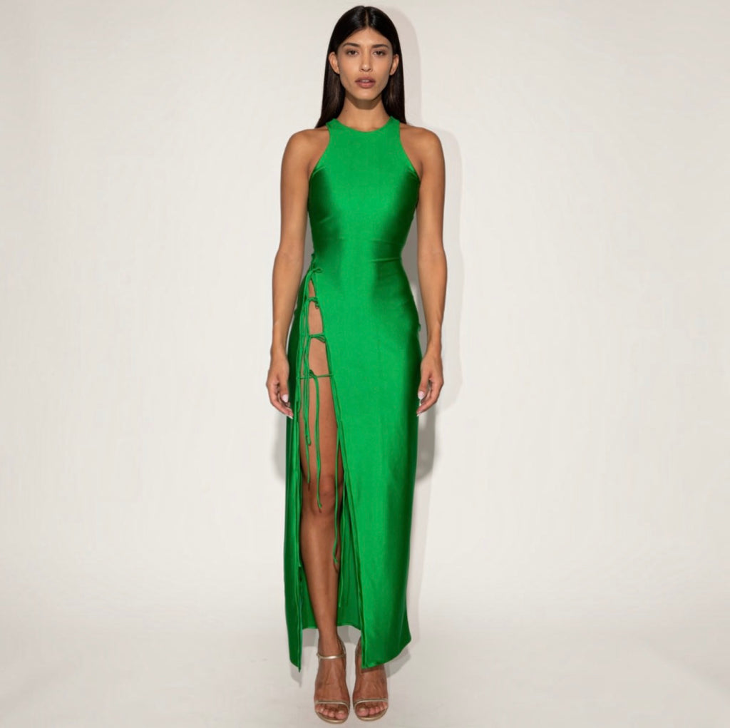 Mother of All Nela Green Maxi Dress
