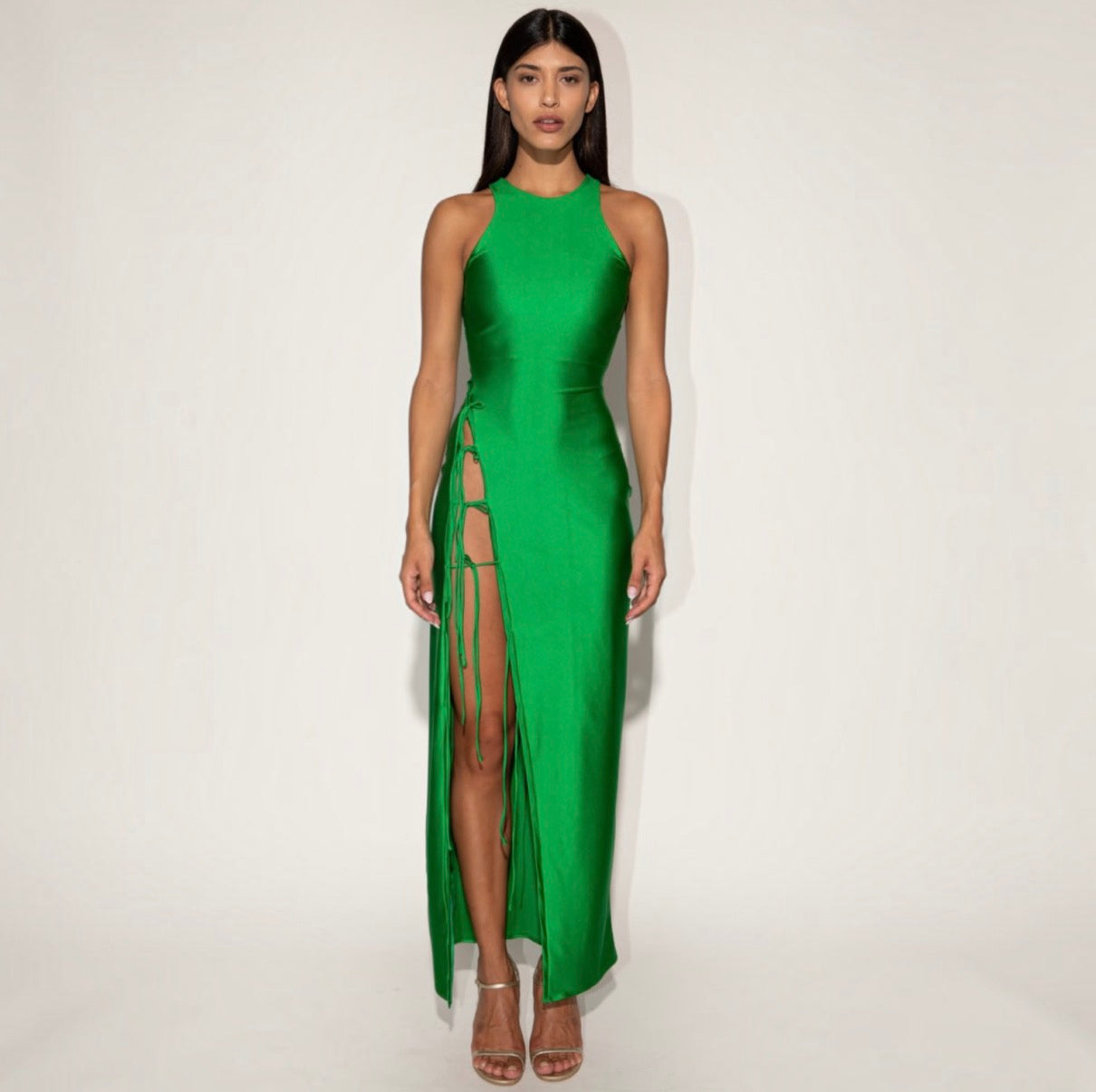 Mother of All Nela Green Maxi Dress