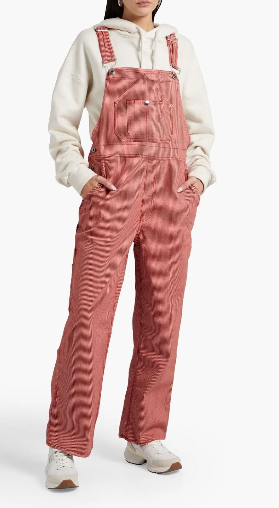 RAG & BONE
Striped Cottonblend Twill Overalls Sz XS $395