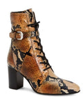 Aquatalia Fawn Leather Caramel Snakeskin Lace Up Boots Booties Sz 7
$650
