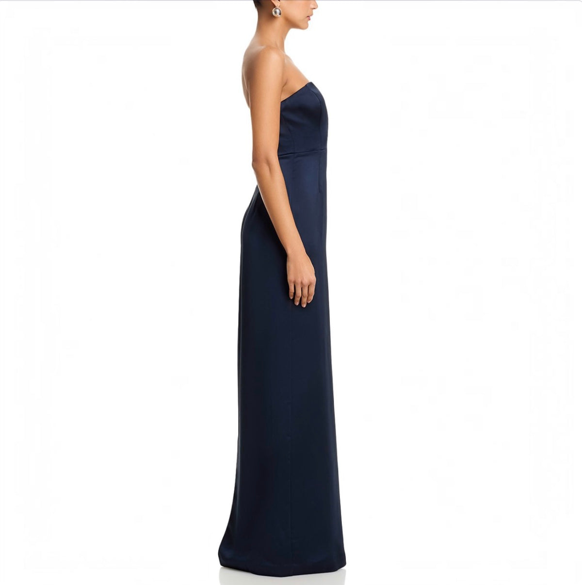 RAMY BROOK Raquel V-Neck Strapless Gown Navy Size 8