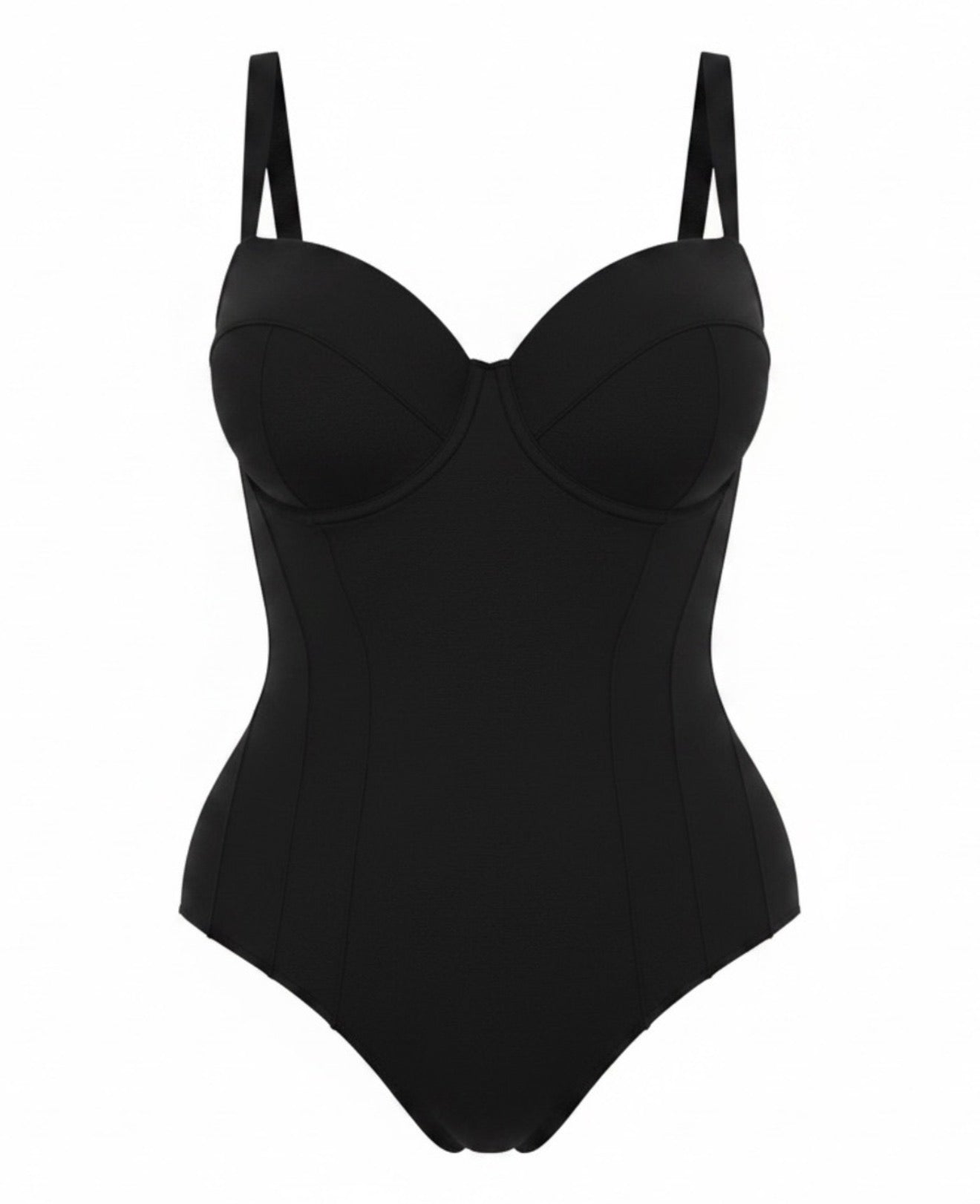 TA3 Lushy One Piece Sculpting Swimsuit Bodysuit Black M Regular/Long D/DD $188
