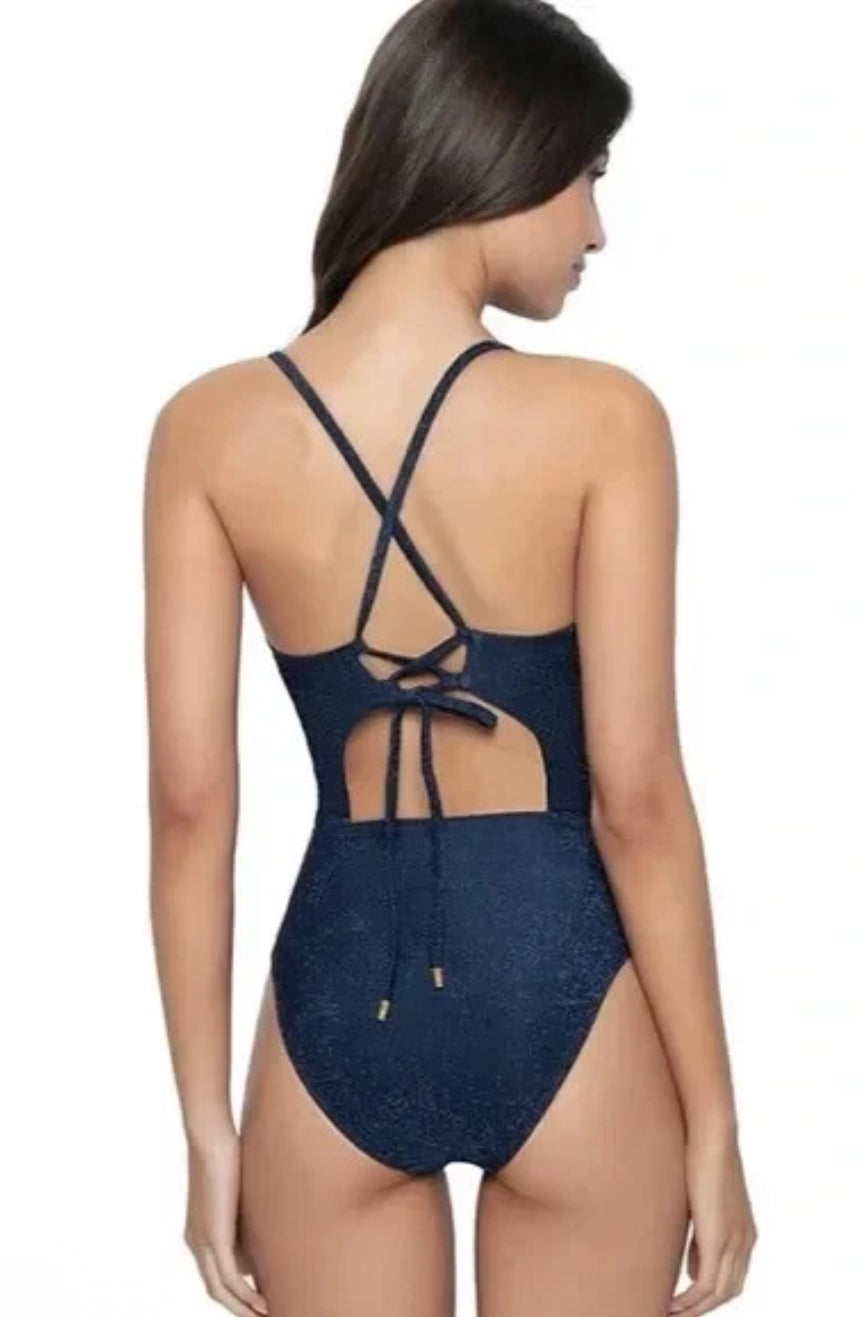 PQ Swim AMAVA Sapphire One Piece Swimsuit Sz Small $168