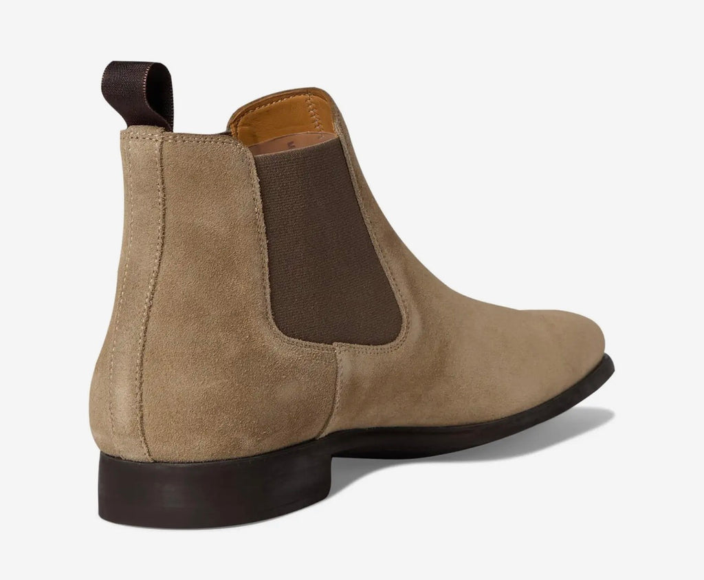 Magnanni Men’s Shaw Suede Boots in Rocia Taupe Suede Sz 10