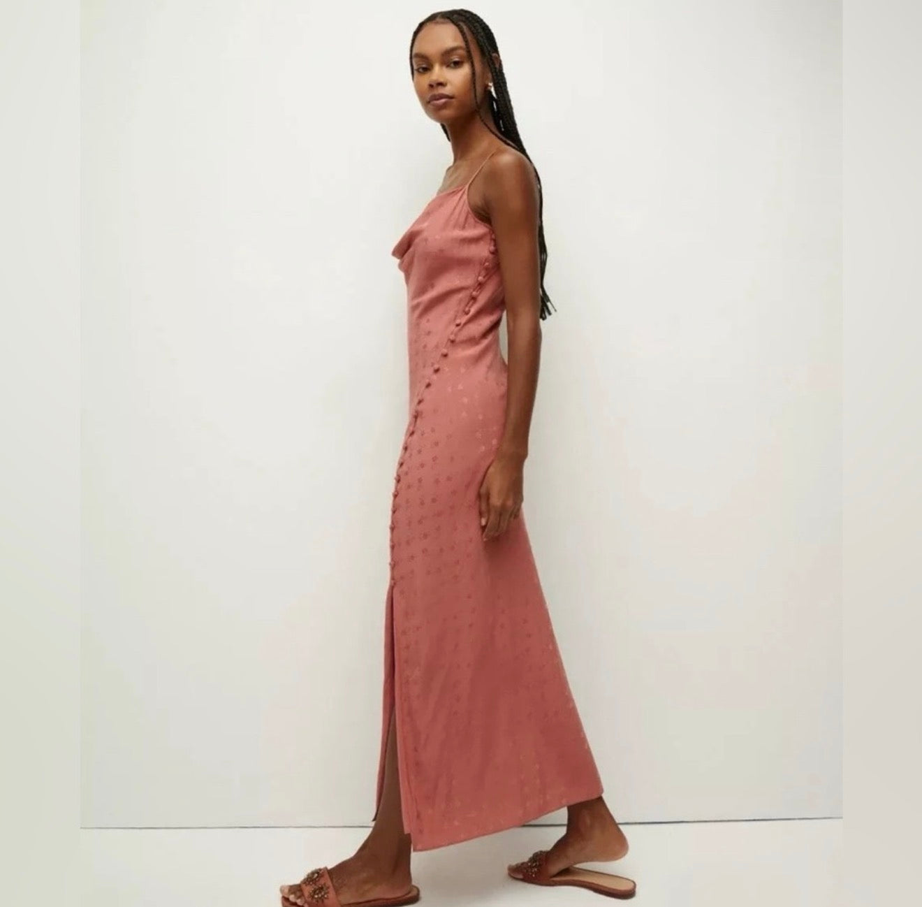 NWT Veronica Beard Chapel Floral Jacquard Silk Blend Slipdress Sz 8 $628