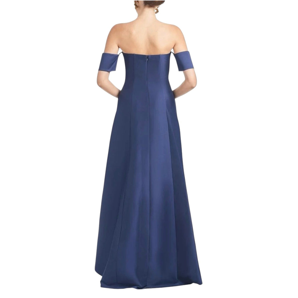 Sachin & Babi Agyness Blue Hi-Lo
Strapless Gown  Stretch Mikado Sz 0