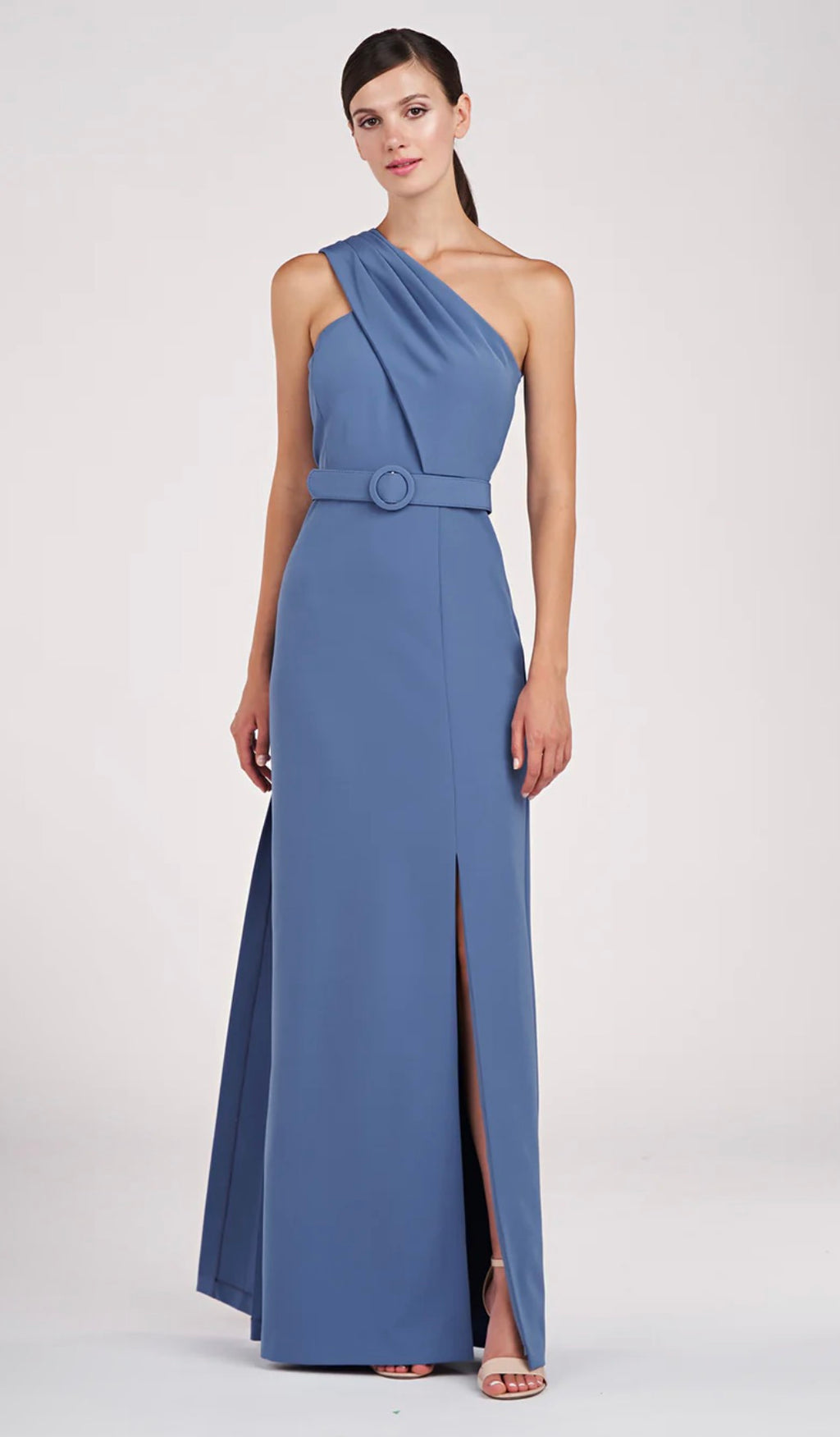 Kay Unger Bowie Gown in Mediterranean Blue Sz 2 $338
