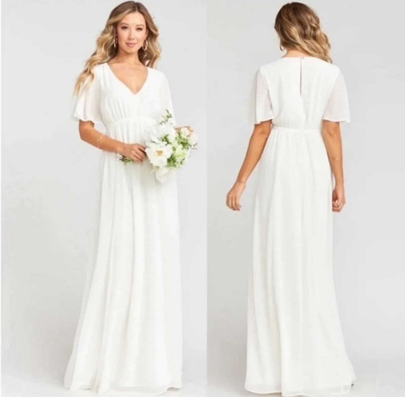Show Me Your Mumu Emily Empire Maxi Dress in Wedding Cake
$188