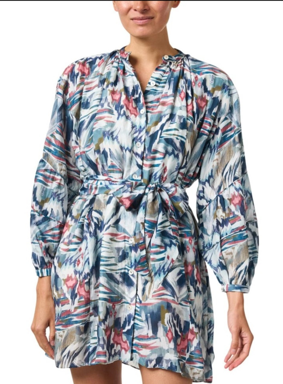 NWT CHUFY Pia Voile Mini Dress Hauapi Ice Sz Medium $458