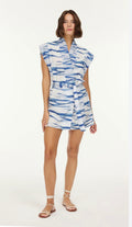 MY BEACHY SIDE
Janis BELTED TUNIC white & Blue One Size $405