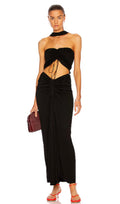 CHRISTOPHER ESBER
Reversed Halter Disconnect Ruched Dress AU Sz 6 US 2 $970
