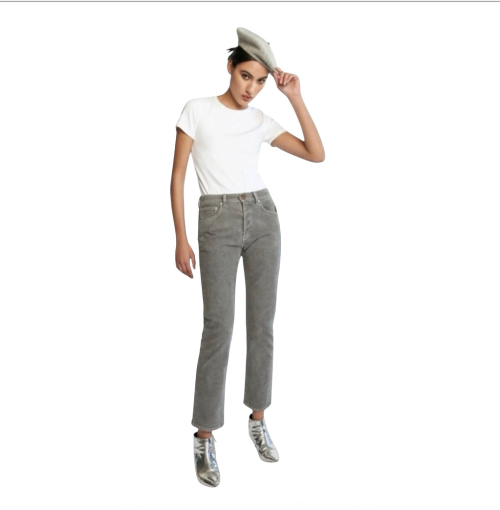 Daily Blue Boost Stretch Corduroy Jeans Zircoin Gray