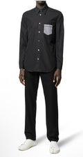 Maison Margiela Decorative Pocket
Men's Button Down Shirt Black Sz 40
$355