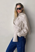 Favorite Daughter THE JAMIE Cashmere Blend Sweater in Gray Sz Large $378