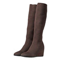 Eileen Fisher Kasana Stretch
Knit Pull On Boots Brown Sz 6