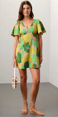 Kate Spade Cucumber Floral Swing Dress Sz 6 $328