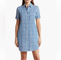 Theory Mayvine Dillon Plaid shirtdress Blue Sz 2 $455