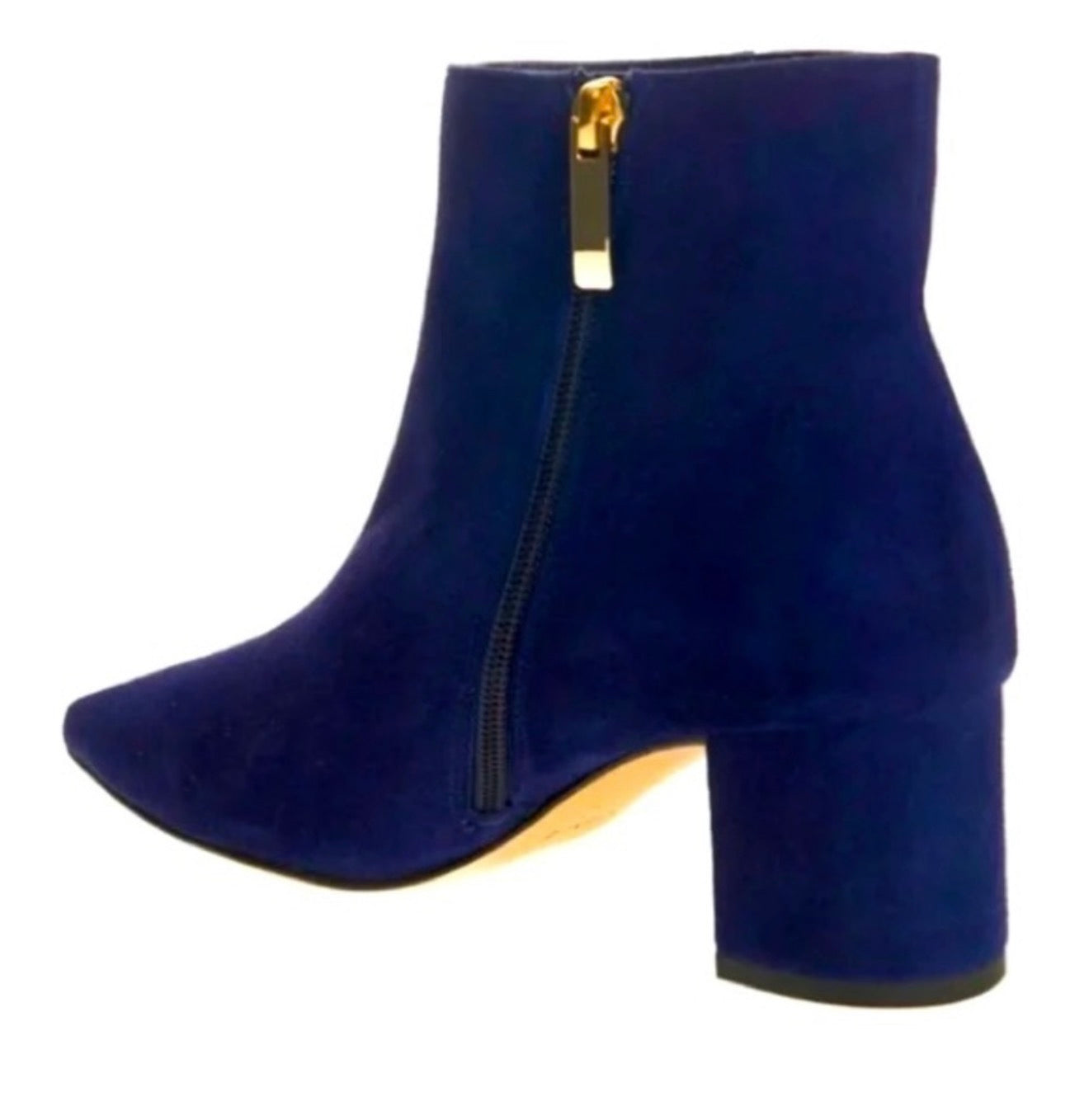 L'Agence Jeanne Pointed Toe Bootie Ankle Boot Suede Midnight
Blue Sz 37 Sz 7 $545